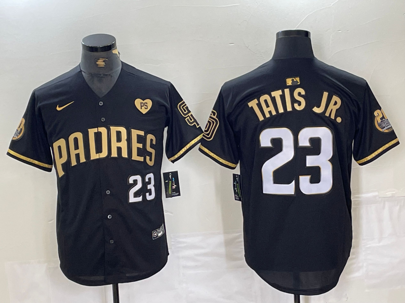 Men's San Diego Padres Fernando Tatis Jr. #23 Black Limited Jersey
